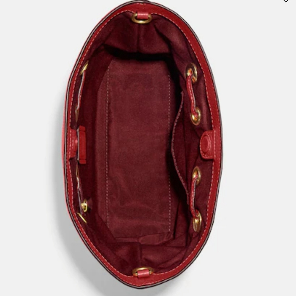 COPY - NWT Coach Leather Andy Satchel Red - Picture 4 of 6